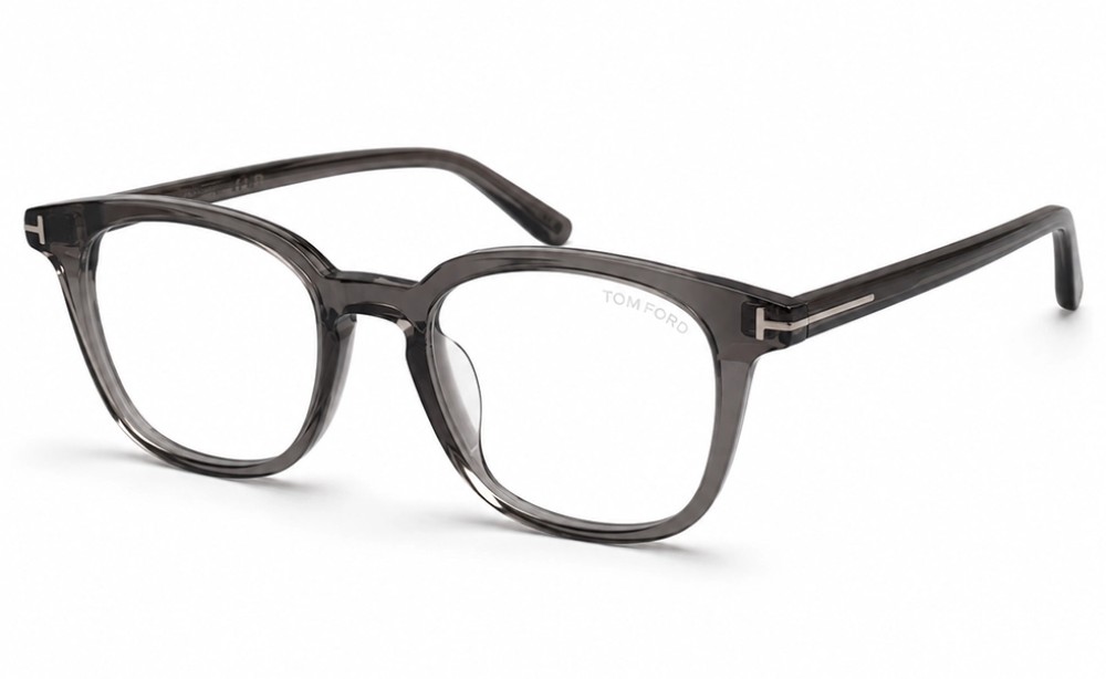Tom Ford TF5995-K-B ECO - 057 - 51 - MIT BLAU-VIOLETTEM LICHTFILTER-GLÄSERN Brillenfassungen Kissenform (Abgerundet)