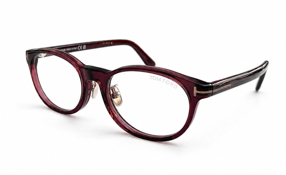 Tom Ford TF6075-D-B ECO - 069 - 50 - MIT BLAU-VIOLETTEM LICHTFILTER-GLÄSERN Brillenfassungen Oval