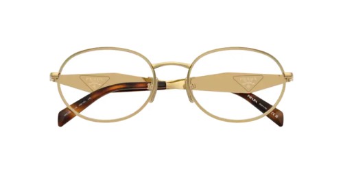 PRADA PR D53VD - 5AK1O1 - 54 Brillenfassungen Gold Oval