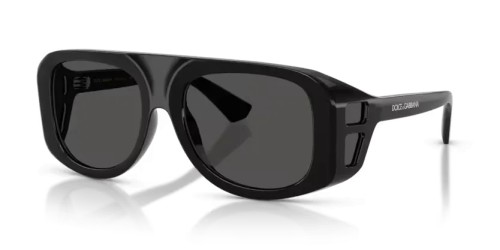 DOLCE & GABBANA DG6208 - 501/87 - 55 Sonnenbrillen Schwarz Pilot (Aviator)