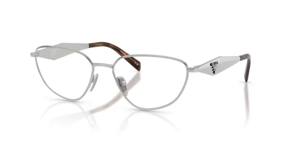 PRADA PR D52V - 1BC1O1 - 54 Brillenfassungen Silber Unregelmäßig
