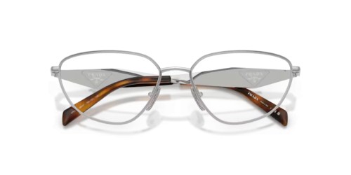PRADA PR D52V - 1BC1O1 - 54 Brillenfassungen Silber Unregelmäßig