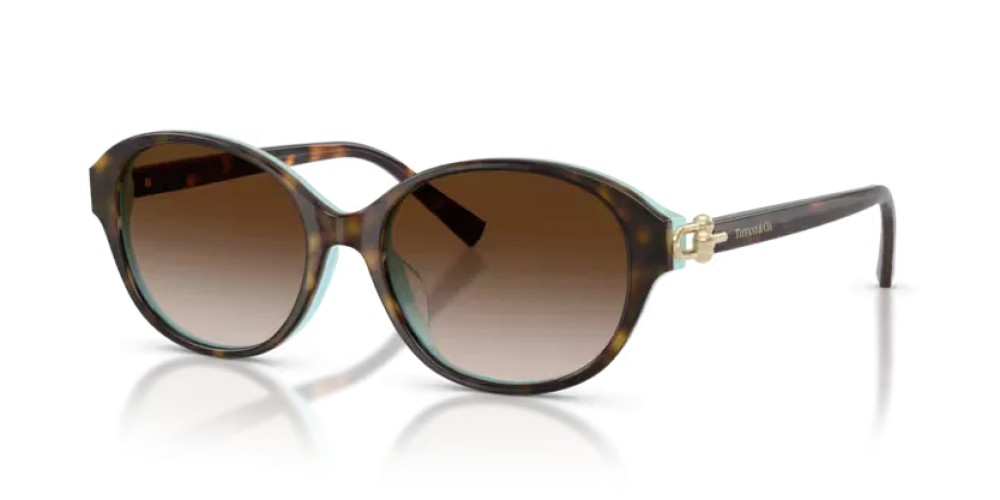 TIFFANY & CO. TF4263D - 81343B - 54 Sonnenbrillen Havanna Tiffany Blau Rund