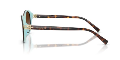 TIFFANY & CO. TF4263D - 81343B - 54 Sonnenbrillen Havanna Tiffany Blau Rund