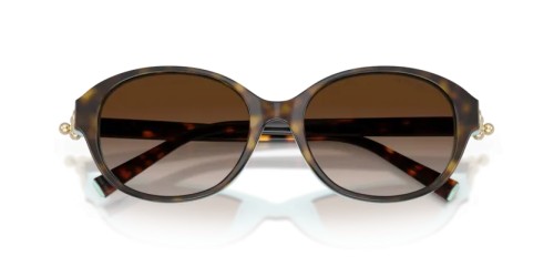 TIFFANY & CO. TF4263D - 81343B - 54 Sonnenbrillen Havanna Tiffany Blau Rund