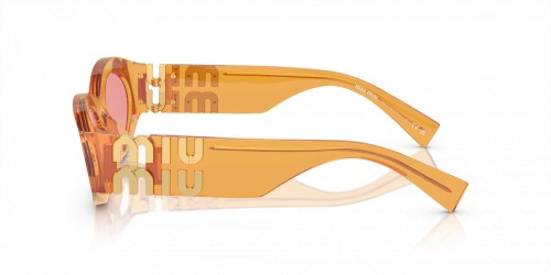 MIU MIU MU 11WS - 12T1D0 - 54 Sonnenbrillen Transparent Orange Oval