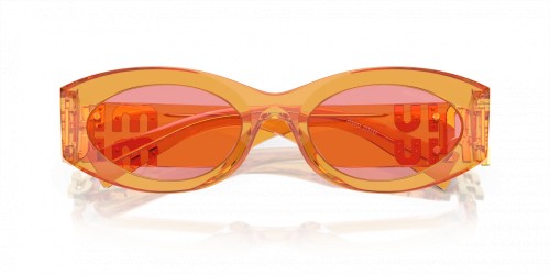 MIU MIU MU 11WS - 12T1D0 - 54 Sonnenbrillen Transparent Orange Oval