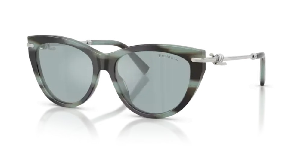 TIFFANY & CO. TF4253 - 84437C - 55 Sonnenbrillen Gestreiftes Schwarz Tiffany Cat Eye