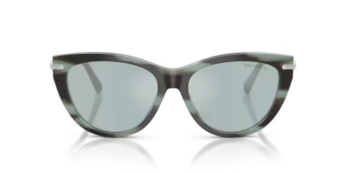 TIFFANY & CO. TF4253 - 84437C - 55 Sonnenbrillen Gestreiftes Schwarz Tiffany Cat Eye