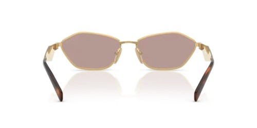 PRADA PR D50S - 5AK20I - 57 Sonnenbrillen Gold Unregelmäßig