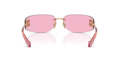 MIU MIU MU A51S - 5AK90Y - 75 Sonnenbrillen Gold Rechteck