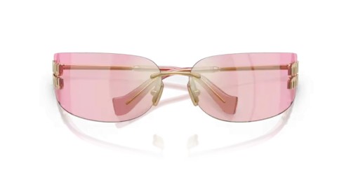 MIU MIU MU A51S - 5AK90Y - 75 Sonnenbrillen Gold Rechteck