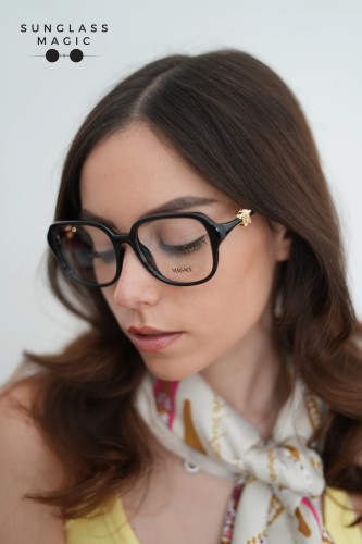 VERSACE VE3386D - GB1 - 55 Brillenfassungen Schwarz Eckig