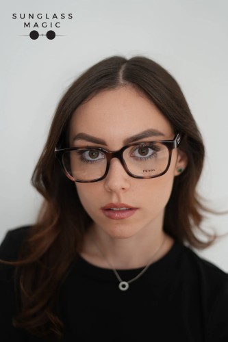 PRADA PR 17ZV ​ - ​23A1O1 - ​54 Brillenfassungen Havanna Kissenform (Abgerundet)