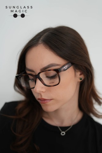 PRADA PR 17ZV ​ - ​23A1O1 - ​54 Brillenfassungen Havanna Kissenform (Abgerundet)