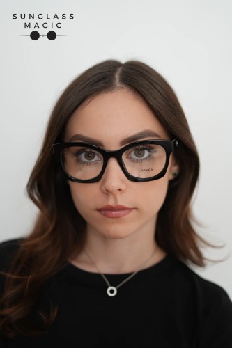 PRADA PR A05V - ​16K1O1 - ​52 Brillenfassungen Schwarz Eckig