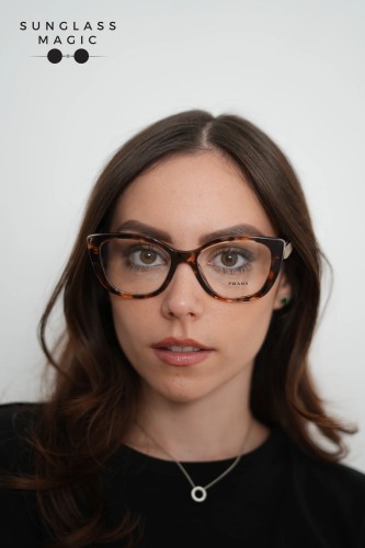 PRADA PR B04V - 07R1O1 - ​53 Brillenfassungen Havanna Cat Eye