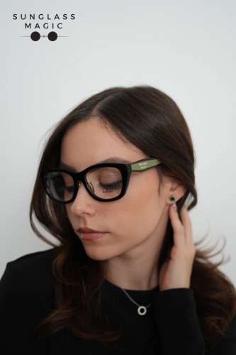 PRADA PR D11VD - 03K1O1 - 53 Brillenfassungen Schwarz