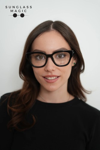 PRADA PR C06V - 16K1O1 - 52 Brillenfassungen Schwarz Oval