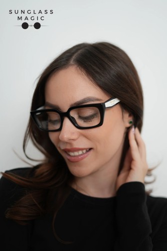 PRADA PR D05V - 20G1O1 - 53 Brillenfassungen Schwarz Rechteck