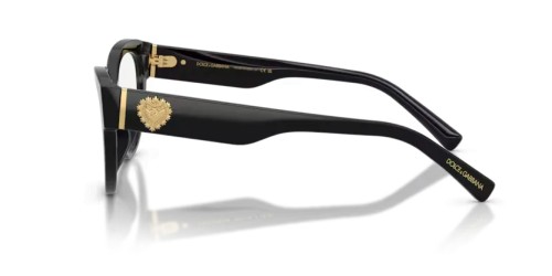 DOLCE & GABBANA DG3440 - 501 - 54 Brillenfassungen Schwarz Cat Eye
