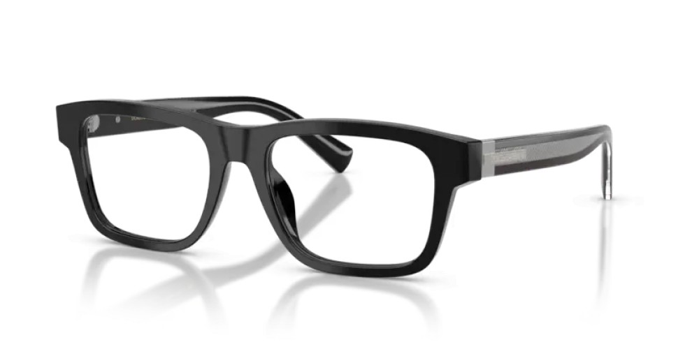 DOLCE & GABBANA DG3446 - 501 - 53 Brillenfassungen Schwarz Rechteck