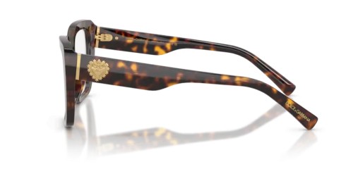 DOLCE & GABBANA DG3441 - 502 - 53 Brillenfassungen Havanna Eckig