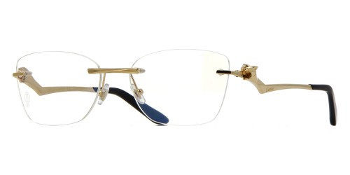 Cartier CT0120O - 001 - 57 Brillenfassungen Gold Cat Eye