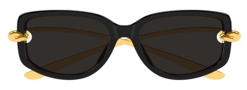 Bottega Veneta BV1440SA - 001 - 59 Sonnenbrillen Schwarz Rechteck
