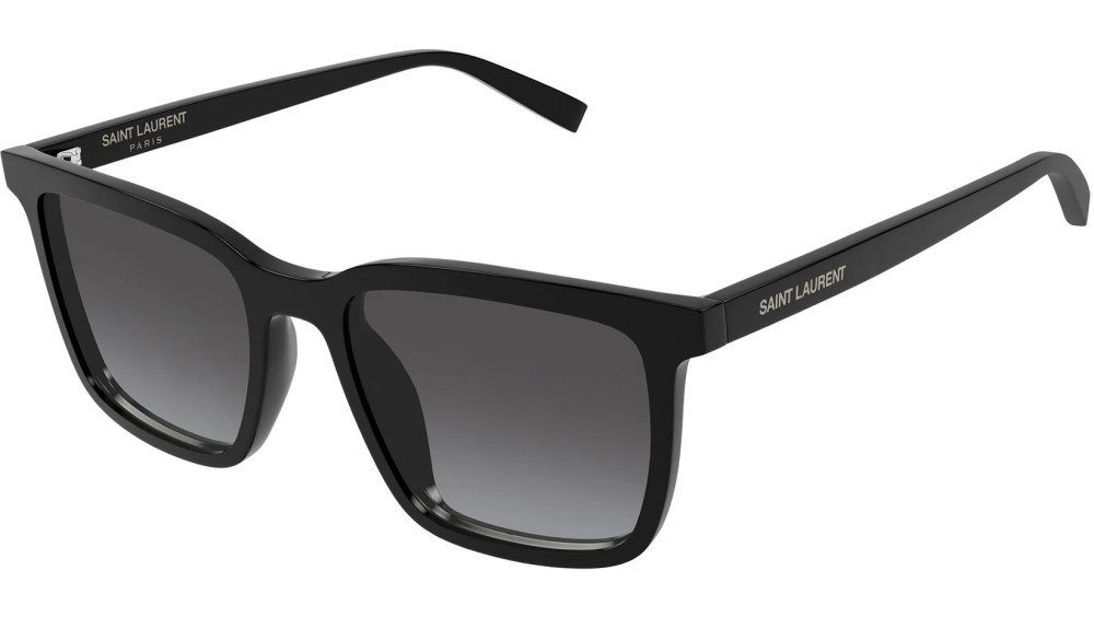 Saint Laurent SL 500 - 006 - 54 Sonnenbrillen Schwarz Rechteck