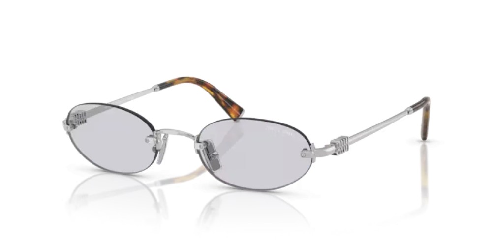MIU MIU MU A54S - 1BC3F2 - 51 Sonnenbrillen Silber Oval