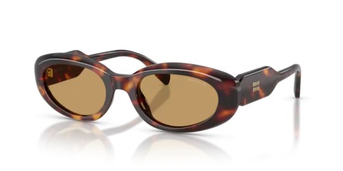 MIU MIU MU C01S - 27L10Y - 53 Sonnenbrillen Havanna Oval