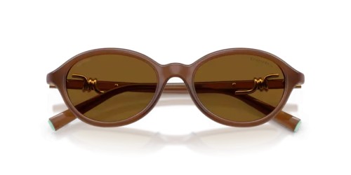 TIFFANY & CO. TF4266U - 847183 - 51 - MIT POLARISIERTEN GLÄSERN Sonnenbrillen Transparent Honig Oval