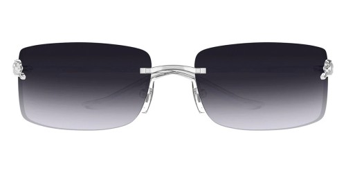 Cartier CT0503S - 002 - 71 Sonnenbrillen Silber Eckig
