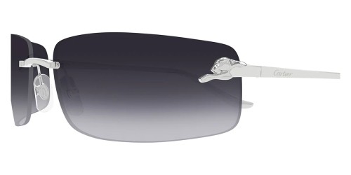 Cartier CT0503S - 002 - 71 Sonnenbrillen Silber Eckig