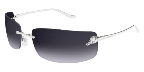 Cartier CT0503S - 002 - 71 Sonnenbrillen Silber Eckig