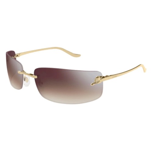 Cartier CT0503S - 003 - 71 Sonnenbrillen Gold Eckig