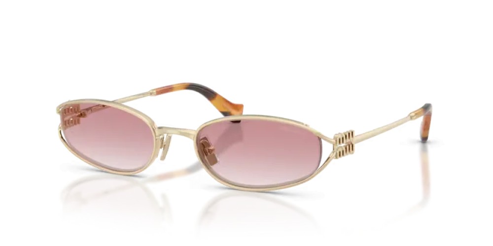MIU MIU MU C51S - ZVN70O - 54 Sonnenbrillen Hellgold Unregelmäßig
