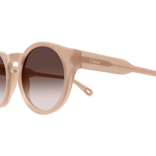 Chloé CH0158S - 004 - 52 Sonnenbrillen Roségold Rund