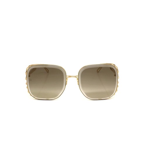 Elie Saab ES005/S - 01Q VU - 57 Sonnenbrillen Gold Eckig