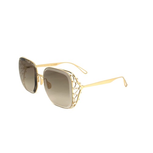 Elie Saab ES005/S - 01Q VU - 57 Sonnenbrillen Gold Eckig