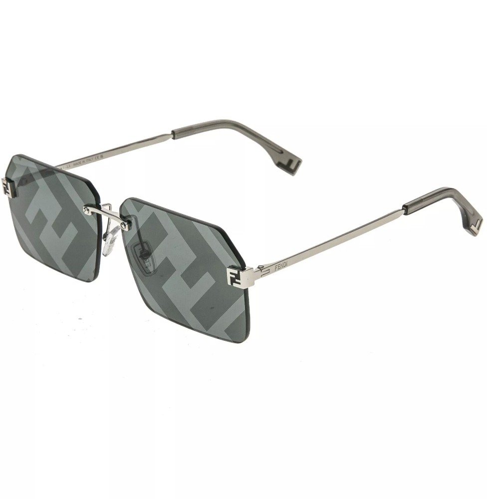 Fendi FE40043U - 16C - 59 Sonnenbrillen Silber Eckig