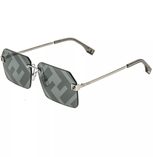 Fendi FE40043U - 16C - 59 Sonnenbrillen Silber Eckig