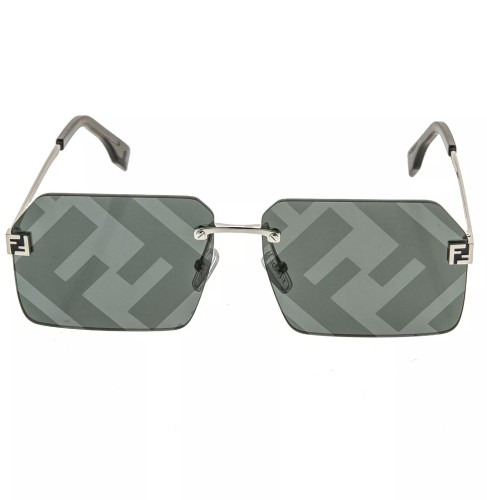 Fendi FE40043U - 16C - 59 Sonnenbrillen Silber Eckig