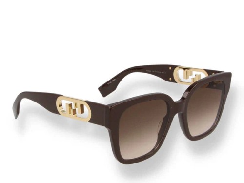 Fendi FE40063I - 50F - 54 Sonnenbrillen Braun Eckig