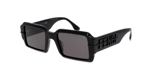 Fendi FE40073U - 01A - 52 Sonnenbrillen Schwarz Eckig