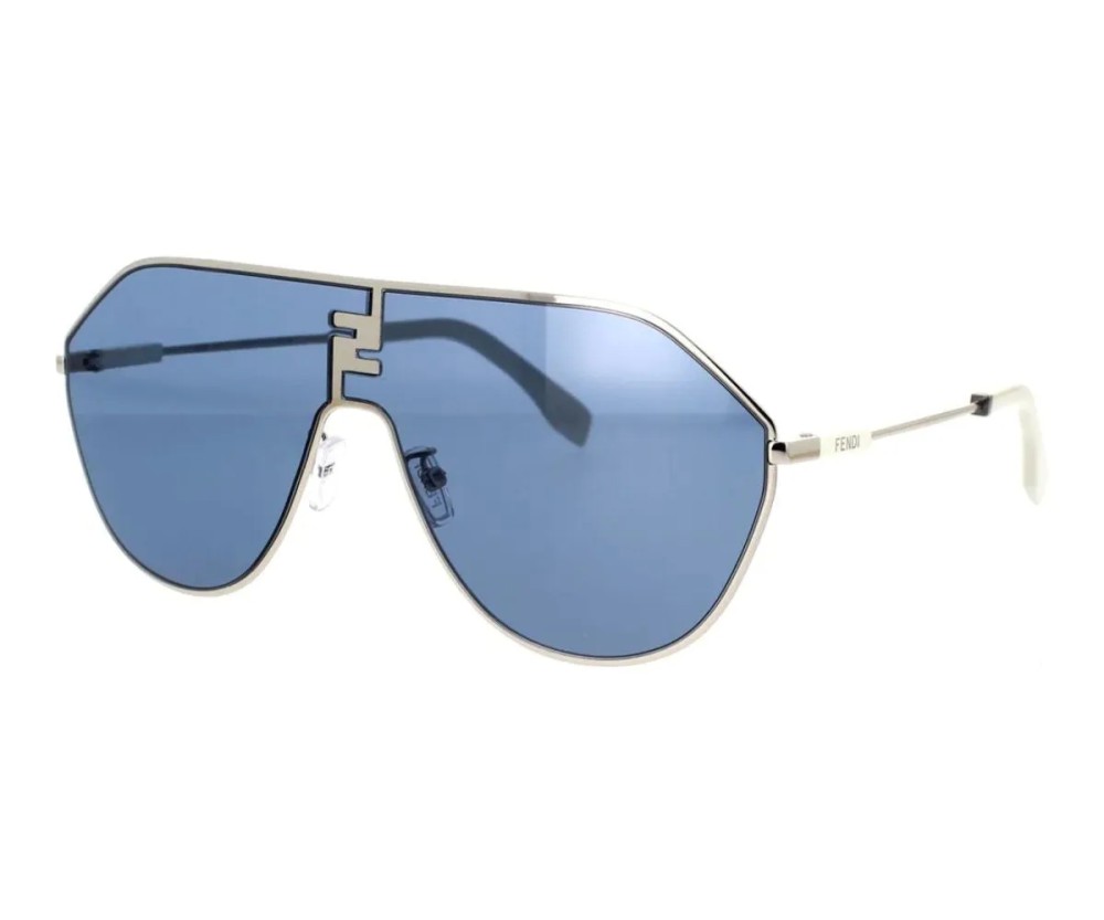 Fendi FE40080U - 16V - 65 Sonnenbrillen Silber Pilot (Aviator)
