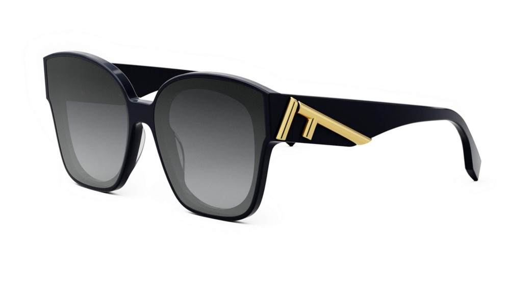 Fendi FE40098I - 90B - 63 Sonnenbrillen Blau Kissenform (Abgerundet)