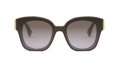 Fendi FE40098I - 48F - 63 Sonnenbrillen Braun Kissenform (Abgerundet)