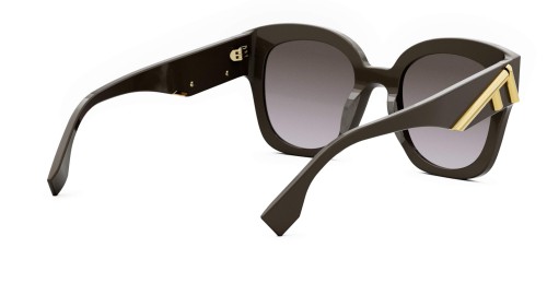 Fendi FE40098I - 48F - 63 Sonnenbrillen Braun Kissenform (Abgerundet)